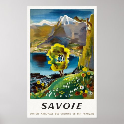 Savoie France Vintage Poster 1946