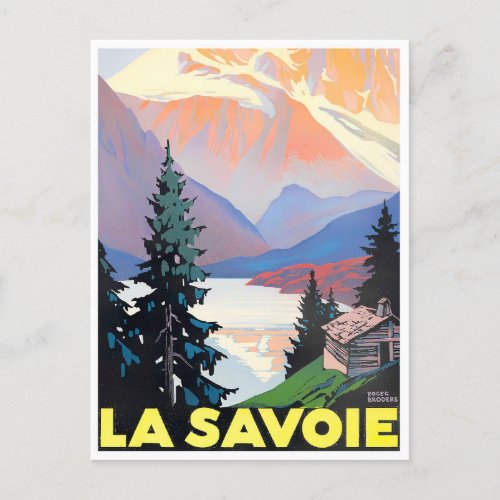 Savoie France vintage travel Postcard