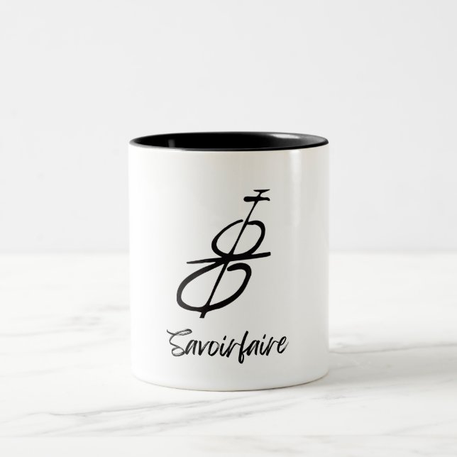 Savoir Faire Signature Two-Tone Coffee Mug (Center)
