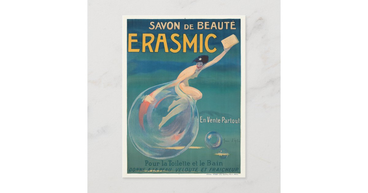 Savon Le Naturel Original Vintage Poster