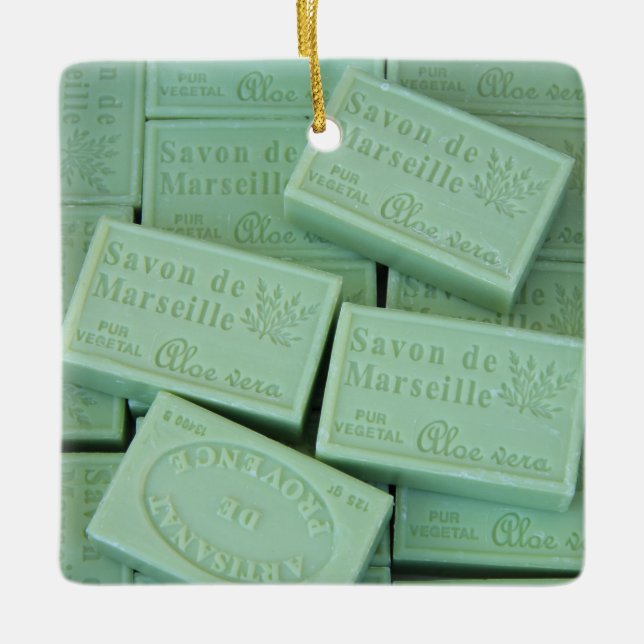 Savon de Provence Ceramic Ornament (Front)