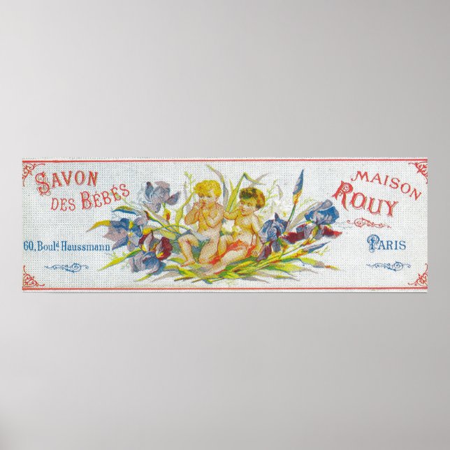 Savon Des Bebes Soap LabelParis, France Poster (Front)