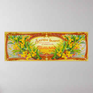 Savon Surfin Soap LabelParis, France Poster