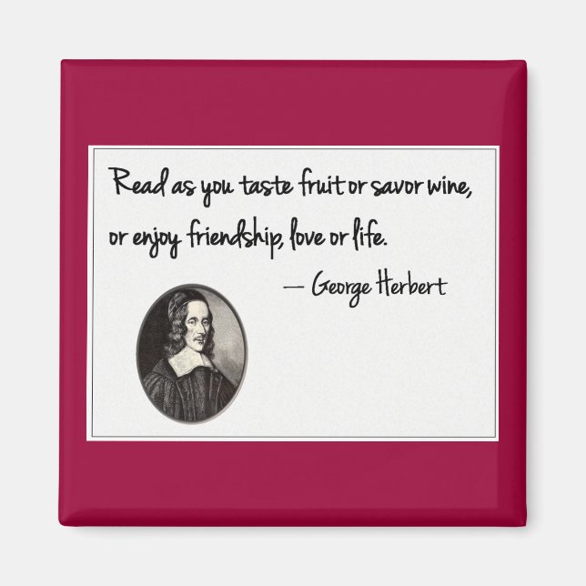 Savor reading magnet (Front)