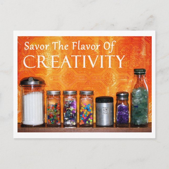 "Savor The Flavor Of Creativity" Photography Postcard (Front)