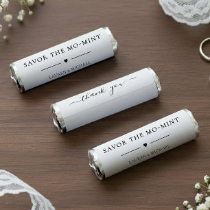Savor the Moment Thank You Bridal Shower Wedding Breath Savers® Mints
