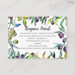 Savory Olives Tuscan Watercolor Wedding Enclosure