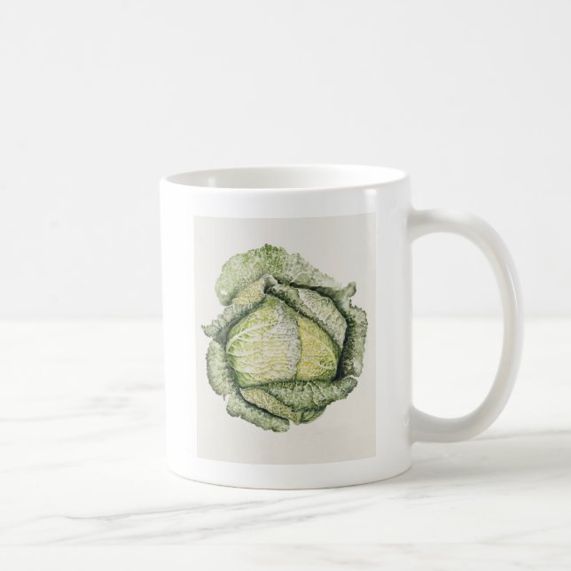 Savoy Cabbage Coffee Mug (Right)