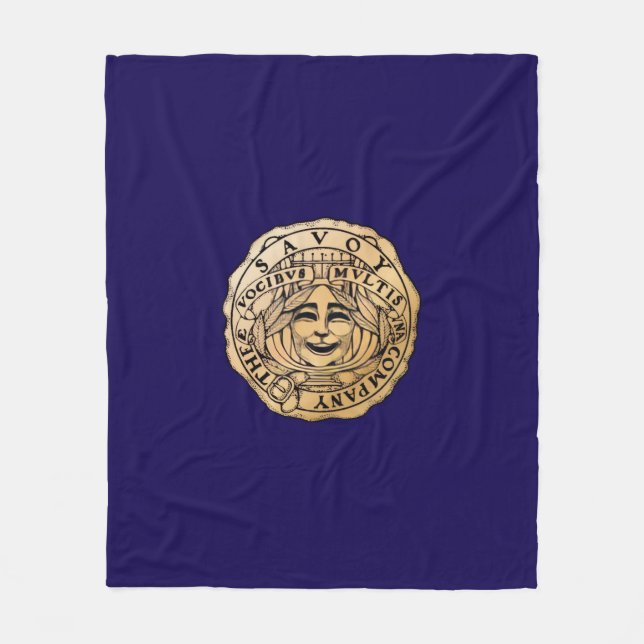 Savoy Logo blanket navy (Front)