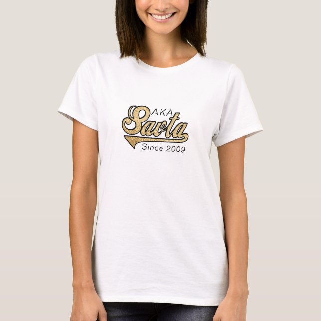 Savta Shirt "AKA (Also known as) Savta/Hebrew (Front)