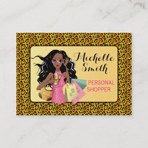 Savvy Shopper African American Business Card