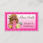Savvy Shopper Pink Std. Business Card