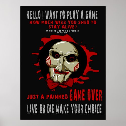 Saw_Hello i want to play a game Poster