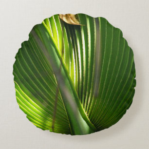 Saw Palmetto Photo Closeup Round Pillow
