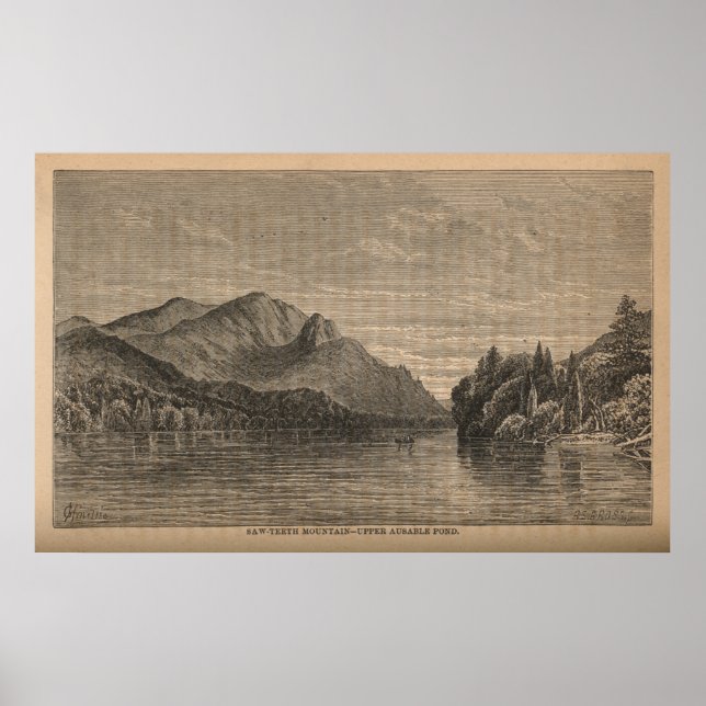 Saw-Teeth Mountain - Upper Ausable Pond Poster (Front)