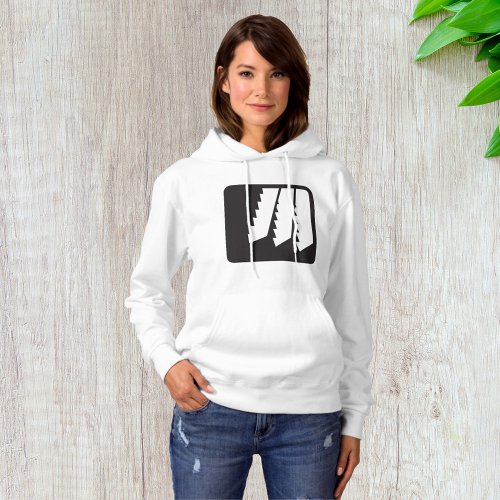 Saw Teeth Womens Hoodie