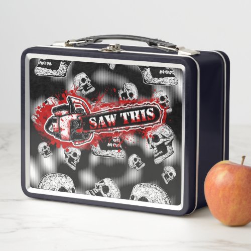 SAW THIS  METAL LUNCH BOX