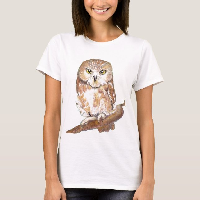 Saw Whet Owl T-Shirt (Front)