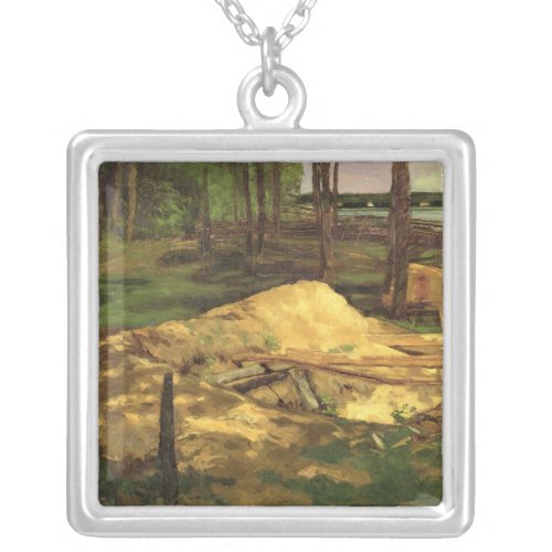 Sawdust Pit 1876 Silver Plated Necklace