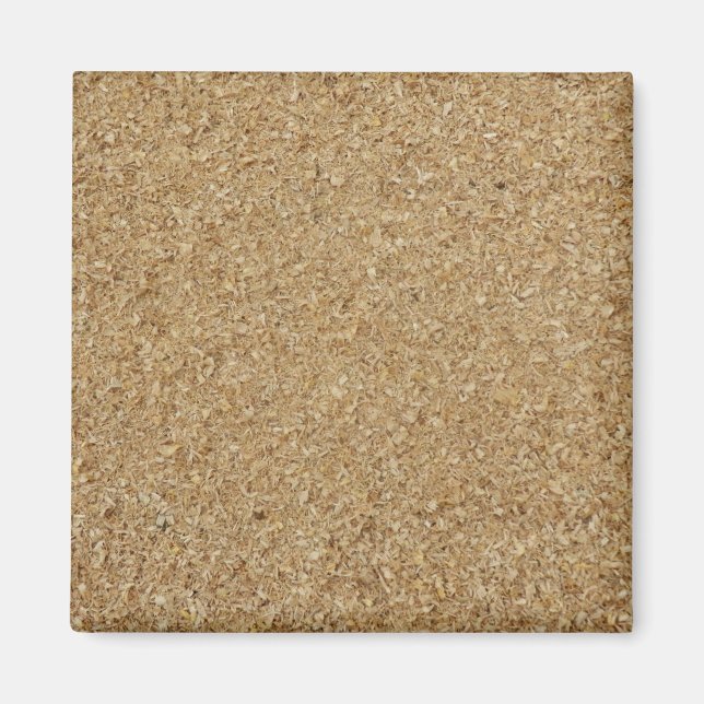 Sawdust Square Magnet (Front)