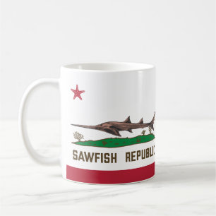 Sawfish Republic Ray Flag Carpenter Shark Coffee Mug