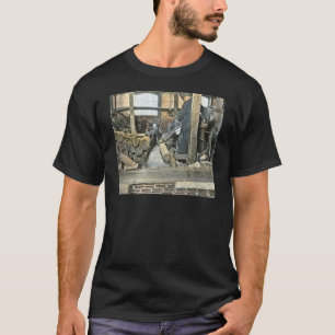 Sawmill Workers Magic Lantern Slide 2 T-Shirt