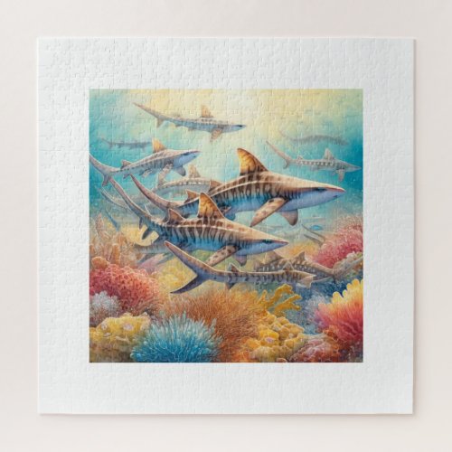 Sawtail Catsharks 030624AREF106 _ Watercolor Jigsaw Puzzle