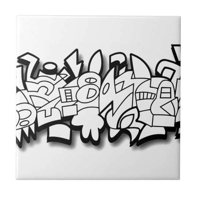 Sawtooth Ceramic Tile (Front)