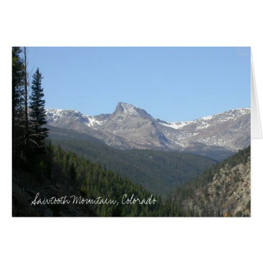 Sawtooth Mountain, Colorado Cards (Front Horizontal)