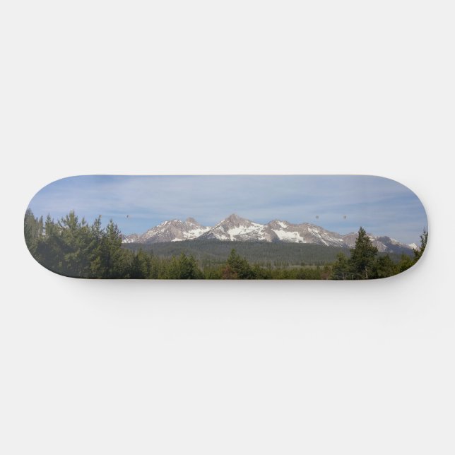 Sawtooth Mountains Idaho Skateboard Deck (Horz)