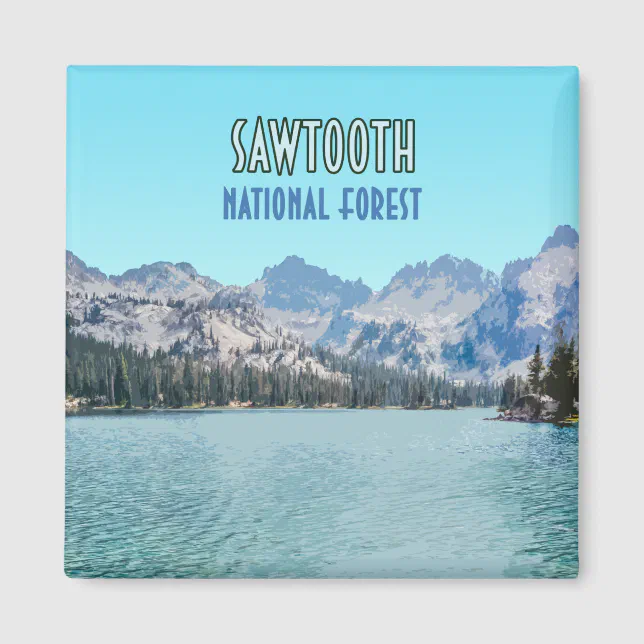 Sawtooth National Forest Idaho Magnet Zazzle