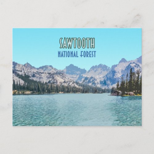 Sawtooth National Forest Idaho Postcard
