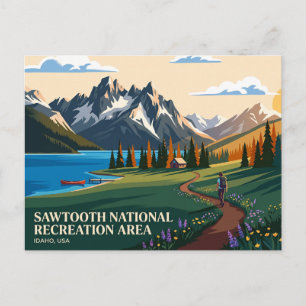 Sawtooth National Recreation Area USA Postcard