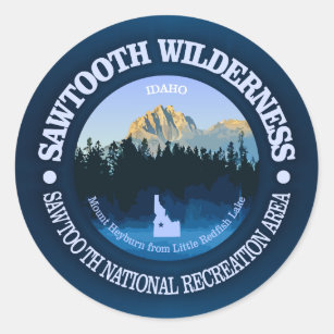 Sawtooth Wilderness Classic Round Sticker