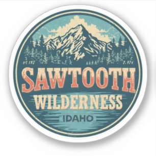Sawtooth Wilderness Idaho Mountain Hiking Alpine Sticker