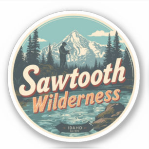 Sawtooth Wilderness Idaho Mountain Hiking Alpine Sticker