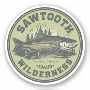 Sawtooth Wilderness Idaho Mountain Hiking Alpine Sticker