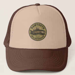 Sawtooth Wilderness Idaho Mountain Hiking Alpine  Trucker Hat