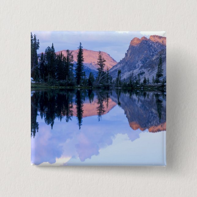 Sawtooth Wilderness, Idaho. USA. Cumulus Pinback Button (Front)