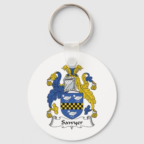 Sawyer Family Crest Keychain