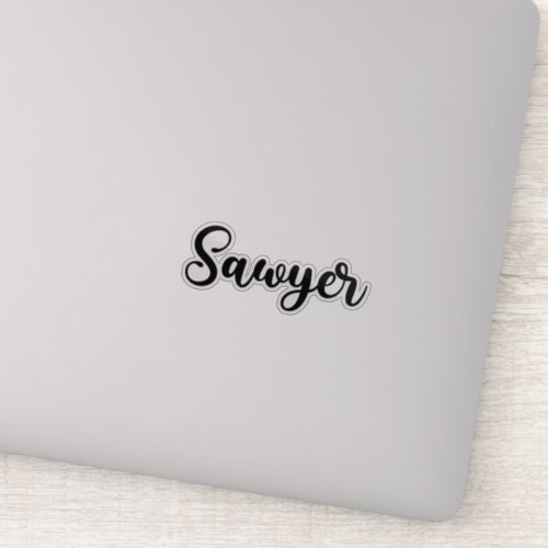 Sawyer Name _ Handwritten Calligraphy Sticker