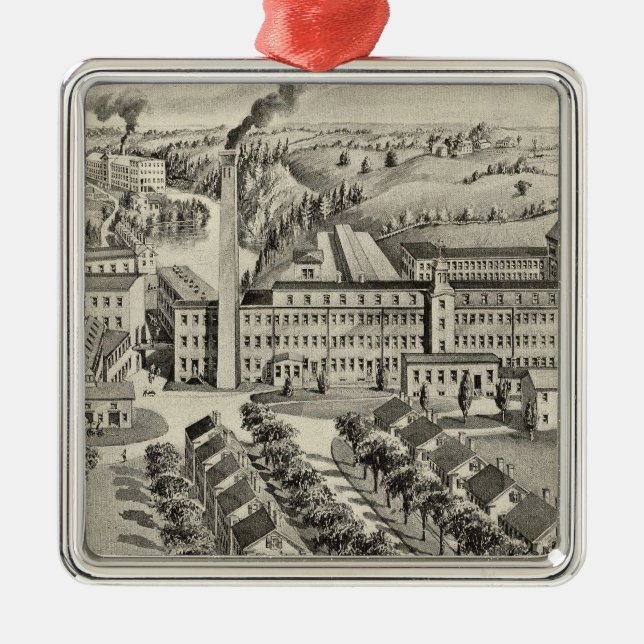 Sawyer Woolen Mills Metal Ornament (Front)