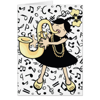 sax baby cards