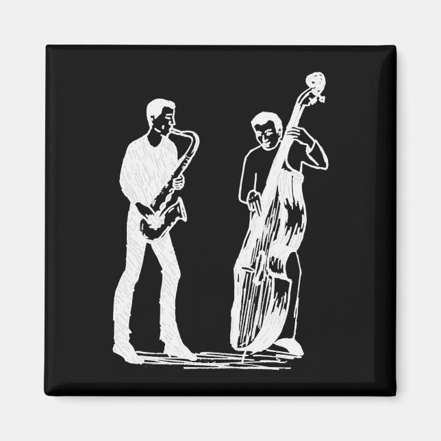 Sax & Bass Dark Magnet (Front)