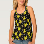 Sax Chick Saxophones Music Notes Tank Top