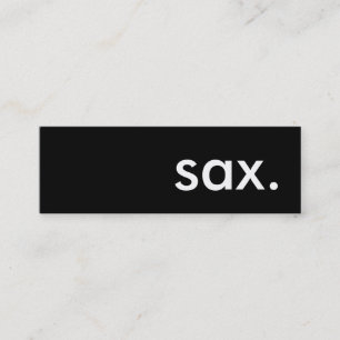 sax. mini business card
