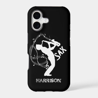 Sax Player Musical Notes Instrument Jazz Music iPhone 17 Case