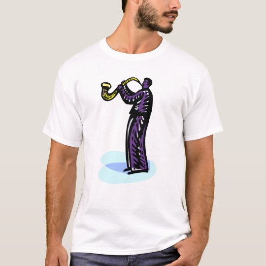 Sax Player Stylized Purple Version T-Shirt
