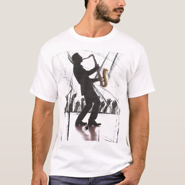 sax playing blues T-Shirt (Front)