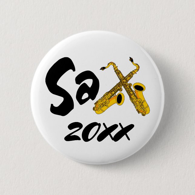 Sax Saxophone Button (Front)